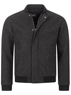 Indicode Herren Hamo Winterjacke mit Stehkragen | Regular Fit Herrenjacke bequeme Freizeitjacke f. Männer Charcoal Mix M von Indicode