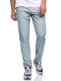 Indicode Herren Haverfield Stoffhose aus Leinen & Baumwolle | Herrenhose Freizeithose Männer Blue Wave S von Indicode