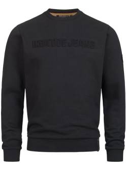 Indicode Herren INAvant Sweatshirt mit Rundhalsausschnitt | Herrenpulli Sweater Pullover Männer Black L von Indicode