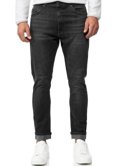 Indicode Herren INChammy Jeanshose aus Baumwolle mit 5 Taschen | Denim Herrenjeans Vintage Black 33/32 von Indicode