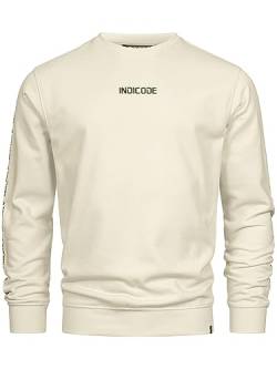 Indicode Herren INKorbin Sweatshirt mit Rundhals-Ausschnitt | Herren Sweater aus Baumwoll-Mix White Asparagus XXL von Indicode