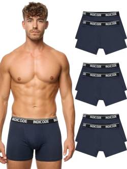 Indicode Herren INMilano 6er Pack Boxershorts | Unterwäsche Boxer Shorts Unterhosen Navy M von Indicode