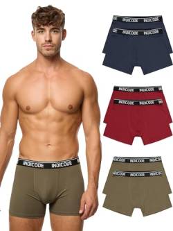 Indicode Herren INMilano 6er Pack Boxershorts | Unterwäsche Boxer Shorts Unterhosen Navy Mix 3XL von Indicode