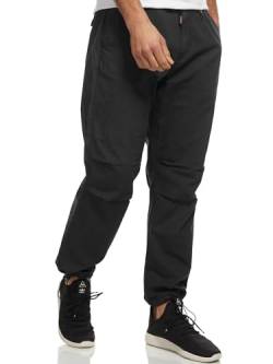 Indicode Herren INPaulino Stoffhose aus 98% Baumwolle | Herrenhose Freizeithose für Männer Black L von Indicode