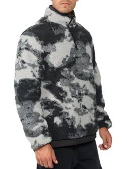 Indicode Herren INSofiane Fleece-Pullover mit Stehkragen & Reißverschluss | Herrenpulli Sweater für Männer Black L von Indicode