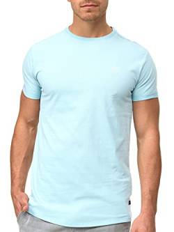 Indicode Herren Kloge T-Shirt mit Rundhals-Ausschnitt | Herrenshirt Sommershirt Blue Wave XXL von Indicode