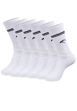 Indicode Herren Marvin 6er Pack Sportsocken | 6 Paar Herrensocken - Strümpfe für Männer Offwhite 47/50 von Indicode