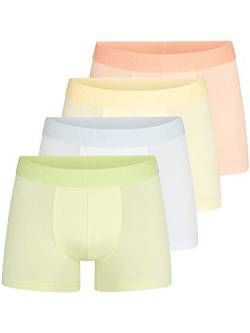 Indicode Herren Matthesen 4er Pack Boxershorts | Unterwäsche Boxer Shorts Unterhosen Peach/Green M von Indicode