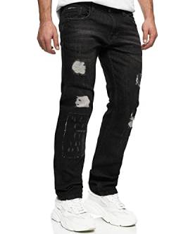 Indicode Herren Mcintyre Jeanshose aus 98% Baumwolle mit 5 Taschen | Denim Herrenjeans Black 33/32 von Indicode