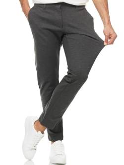 Indicode Herren Rodekro Performance Pants Herren | Chino Herrenhose Super Stretch Stoffhose Charcoal Mix 36/32 von Indicode