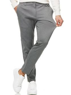 Indicode Herren Rodekro Performance Pants Herren | Chino Herrenhose Super Stretch Stoffhose Grey Mix 29/32 von Indicode