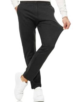 Indicode Herren Rodekro Performance Pants Herren | Chino Herrenhose Super Stretch Stoffhose Raven 30/30 von Indicode