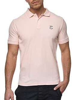 Indicode Herren Wadim Poloshirt aus Baumwolle | Herrenpoloshirt Polokragen Baumwollshirt Chintz Rose M von Indicode