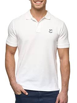 Indicode Herren Wadim Poloshirt aus Baumwolle | Herrenpoloshirt Polokragen Baumwollshirt Offwhite M von Indicode