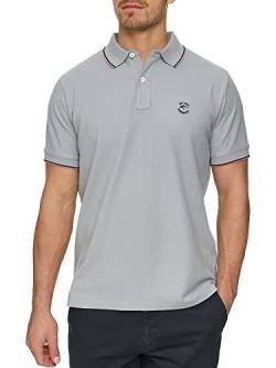 Indicode Herren Wallo Poloshirt aus Baumwolle | Herrenpoloshirt Polokragen Baumwollshirt Lt Grey M von Indicode