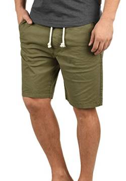 Indicode IDAbbey Herren Chino Shorts Bermuda Kurze Hose mit Stretch Regular Fit, Größe:L, Farbe:Army (600) von Indicode