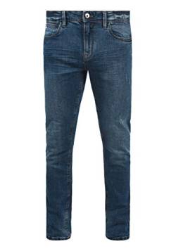 Indicode IDAldersgate Herren Jeans Hose Denim mit Stretch und Destroyed-Look Slim Fit, Größe:33/32, Farbe:Medium Indigo (869) von Indicode
