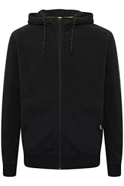 Indicode IDLando Herren Fleecejacke Sweatjacke Jacke mit hochabschließendem Kragen aus hochwetigem Fleece-Material Regular Fit, Größe:3XL, Farbe:Black (999) von Indicode