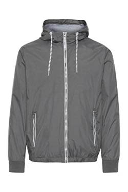 Indicode IDRikko Herren Übergangsjacke Herrenjacke Jacke hochabschließender Kragen mit Kapuze, Größe:M, Farbe:Pewter (902) von Indicode