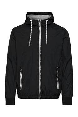 Indicode IDRikko Herren Übergangsjacke Herrenjacke Jacke hochabschließender Kragen mit Kapuze, Größe:S, Farbe:Black (999) von Indicode