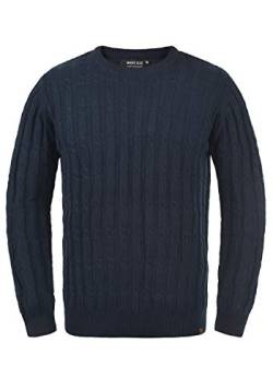 Indicode Pauletta Herren Strickpullover Grobstrick Pullover, Größe:M, Farbe:Navy (400) von Indicode