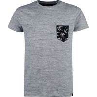 Indicode T-Shirt - INBlaine - M bis XXL - für Männer - Größe XL - grau meliert von Indicode