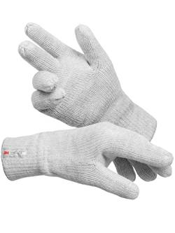 Indicode Unisex Jason Handschuhe Fleece Futter | Herrenhandschuhe Damenhandschuhe Ecru Mix XL/XXL von Indicode