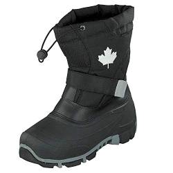 Indigo Canadians Unisex Winter Stiefel 467-185 mit Innenschuh in 2 Farben (42 EU, Black) von Indigo