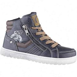 Indigo Jungen Synthetik Tex Sneakers Navy, 8 cm Schaft, warmes Fleecefutter, warmes Fußbett, 3741196/32 von Indigo