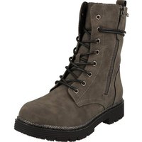 Indigo Mädchen Schuhe 452-211 bequeme Tex Winterboots gefüttert Grau Winterstiefel Gefüttert, Wasserabweisend von Indigo