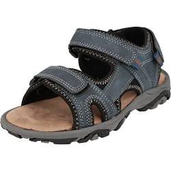 indigo Kinder Jungen Schuhe 481-197 Outdoor Sandalen 3-Fach Klettverschluss (Navy, numeric_31) von Indigo