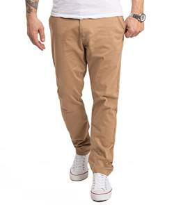 Indumentum Herren Chino Hose Regular Fit Chinohose Herrenhose Baumwolle Designer Hose Chinos Business Hose Stretch Männer Hose IR-506 Dunkelbeige W33 L30 von Indumentum