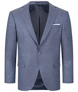 Indumentum Herren Sakko Blazer Sportlich Jacke Jackett Slim Fit Herrensakko Übergangsjacke Herrenblazer Anzugjacke IJS-100 Blau 2XL von Indumentum