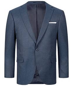 Indumentum Herren Sakko Blazer Sportlich Jacke Jackett Slim Fit Herrensakko Übergangsjacke Herrenblazer Anzugjacke IJS-100 Dunkelblau 2XL von Indumentum