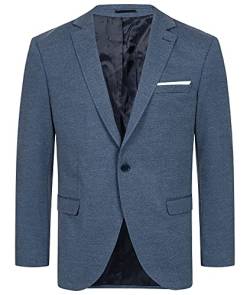 Indumentum Herren Sakko Blazer Sportlich Jacke Jackett Slim Fit Herrensakko Übergangsjacke Herrenblazer Anzugjacke IJS-101 Blau 2XL von Indumentum