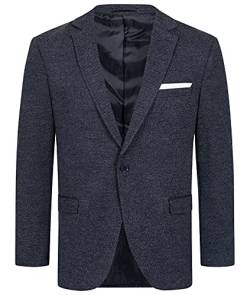 Indumentum Herren Sakko Blazer Sportlich Jacke Jackett Slim Fit Herrensakko Übergangsjacke Herrenblazer Anzugjacke IJS-101 Dunkelblau L von Indumentum