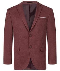 Indumentum Herren Sakko Blazer Sportlich Jacke Jackett Slim Fit Herrensakko Übergangsjacke Herrenblazer Anzugjacke IJS-102 Weinrot XL von Indumentum