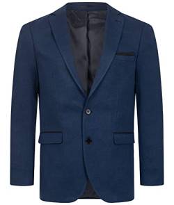 Indumentum Herren Sakko Blazer Sportlich Jacke Jackett Slim Fit Herrensakko Übergangsjacke Herrenblazer Anzugjacke Kariertes Sakko IJS-104 Dunkelblau 3XL von Indumentum