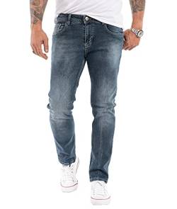 Indumentum Jeans Herren Slim Fit Hose Stretch (Blau - IS-307, W34 L32) von Indumentum