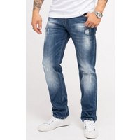 Indumentum Regular-fit-Jeans Herren Jeans Stonewashed Blau IR-501 von Indumentum