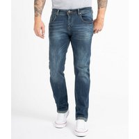 Indumentum Regular-fit-Jeans Herren Jeans Stonewashed Blau IR-504 von Indumentum