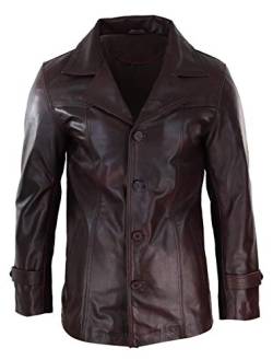 Infinity Leather Herren Lederjacke 100% Echtleder Klassisch Mantel Retro Vintage Design von Infinity Leather