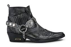 Infinity Leather Herrenstiefel Echtleder Krokodilmuster Knöchelboots Cowboy Biker Design von Infinity Leather