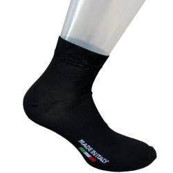 6 Paar Socken für Herren und Damen aus reiner Baumwolle, 100 % elastisch, hergestellt in Italien, Sneakers Schwarz, 35-40 von Infinity