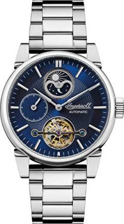 Ingersoll The Swing Mens Automatic Watch I07501 with a Blue Dial and a Silver Stainless Steel Band von Ingersoll