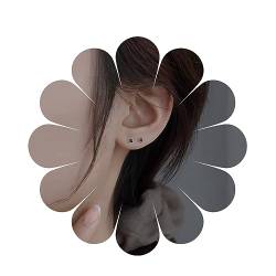 Inilbran Boho Kristall Quadratische Ohrringe Schwarze Onyx Ohrstecker Schwarze Kristall Quadratische Ohrringe Geometrische Schwarze Emaille Ohrringe Schmuck Für Frauen Und Mädchen von Inilbran