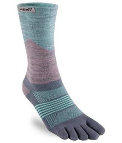 Injinji Damen Trail Midweight Crew Socken, quartz, M-L von Injinji