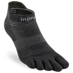 Injinji - Run Lightweight No-Show - Laufsocken Gr S schwarz von Injinji