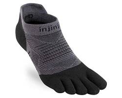 Injinji Run Lightweight No-Show Socken, black, M von Injinji
