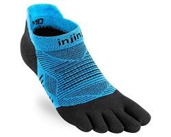 Injinji Run Original Weight No Show Socken blau/schwarz Schuhgröße M | EU 40,5-44 2021 Laufsocken von Injinji